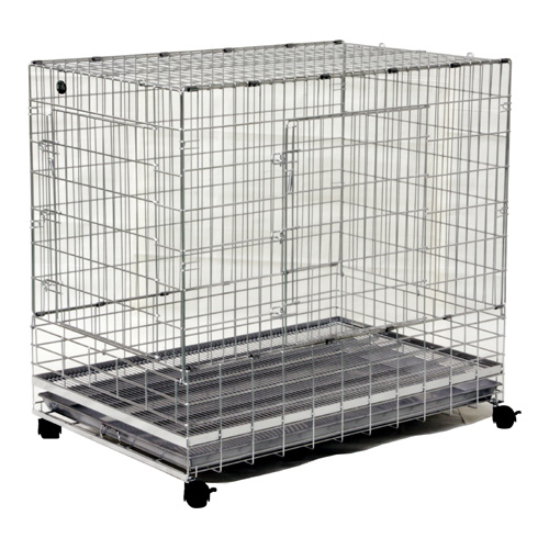 業務用ケージ PROケージ ステンレスケージ 3Lサイズ ダブルドア 66ｘ105ｘ98 ペットサロン・ペットショップ用【送料無料】