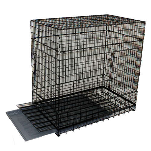 ハチコウケージ スチール 4Lダブルドア(背高) 仕切り付き ST4L-High-WOP  70.5x118.5x120【送料無料】