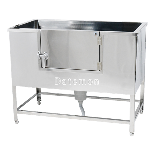 ハチコウドッグバス LLドア付1200N トラップ・臭気止め付 W1200(1120)xD650(570)xH955～975mm ・深500mm　【送料無料】