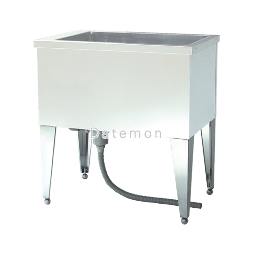 ハチコウドッグバス DX脚DX1200N  トラップ・臭気止め付 W1200(1060)xD550(470)xH955～975mm ・深さ400mm　【送料無料】